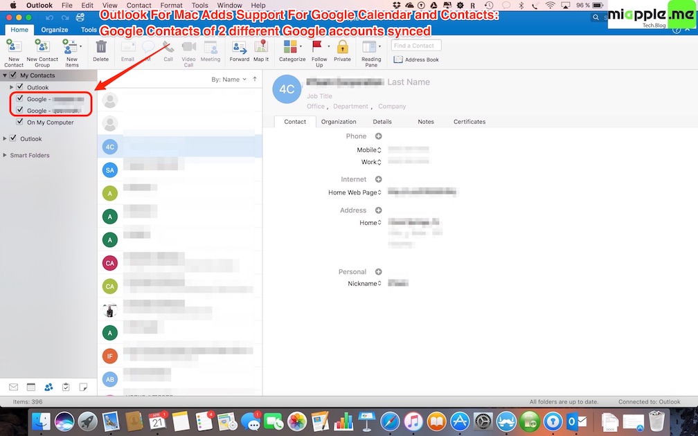 mac contacts to outlook for mac